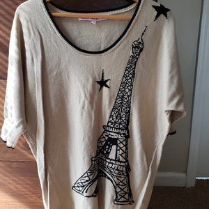 French Rendez Vous Eiffel Tower Sweater